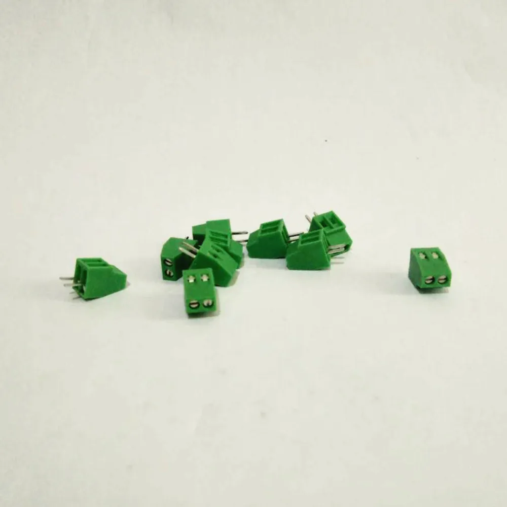 Универсальный винтовой клеммный блок 50 шт. 2 провода/2 Pin 54 мм/0 1 &quotшаг PCB|2 pole|screw