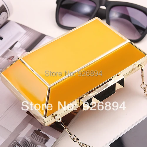 2016 Новый роскошный модный Высококачественный акриловый металлический клатч с