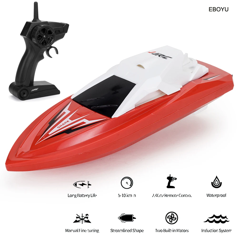 JJRC S5 высокое Скорость RC лодка Детские Акула 1:47 Высокая дистанционного Управление