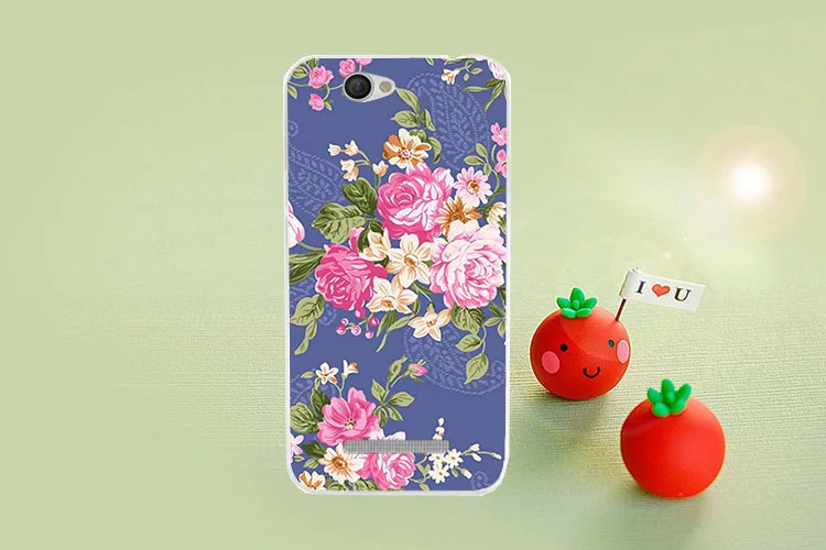 High Quality 10 Patterns Painting Colored Flowers Fruit Soft Tpu Case Cover For Wileyfox Spark / Spark+ 5.0 Inch Cases Sheer Bag | Мобильные