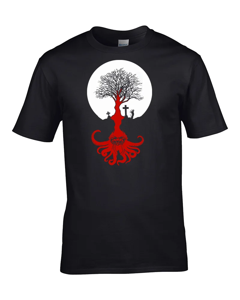 Cthulhu Is Everywhere-H P Lovecraft Inspired Demonic Мужская футболка Новая модная брендовая уличная