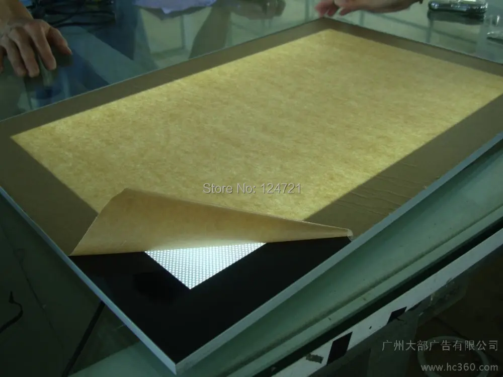 Алюминиевый дисплей рамки А4 рекламная Магнитная LED Супер тонкая яркая световая