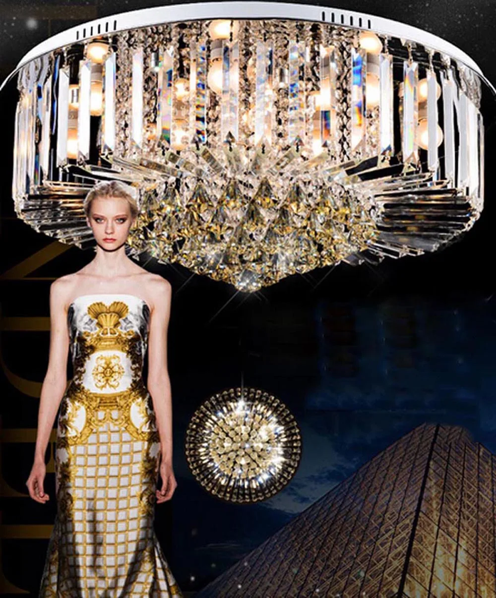 Потолочная лампа K9 светодиодная круглая для гостиной ресторана | Лампы и