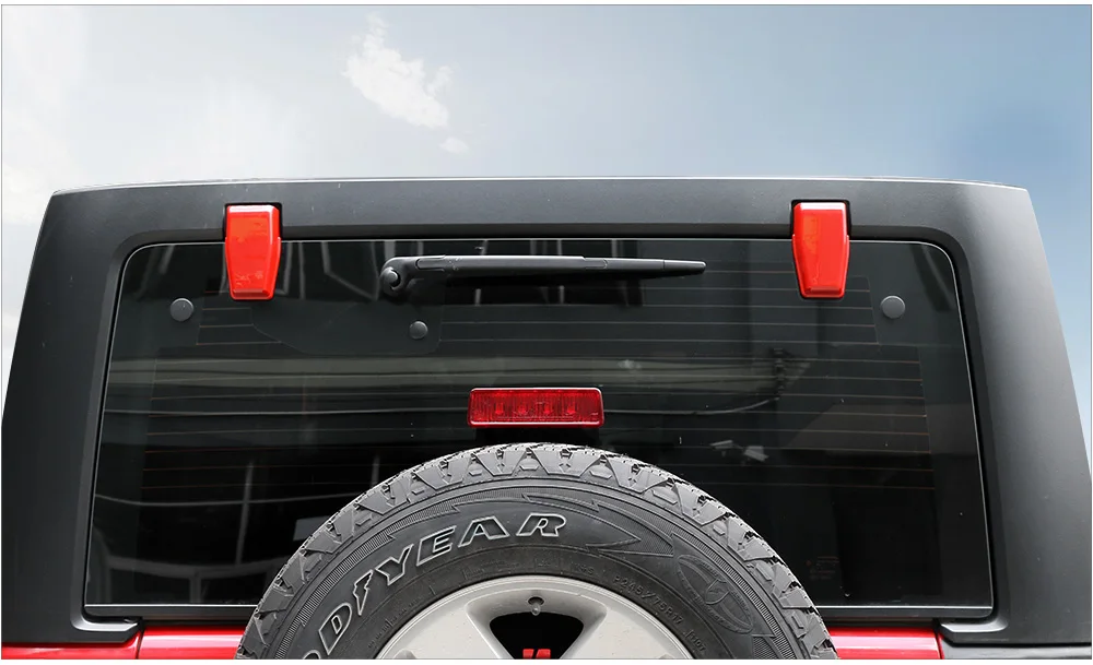 Наклейка на дверь заднего стекла автомобиля Sansour для Jeep Wrangler JK 2007-2017 | Автомобили и