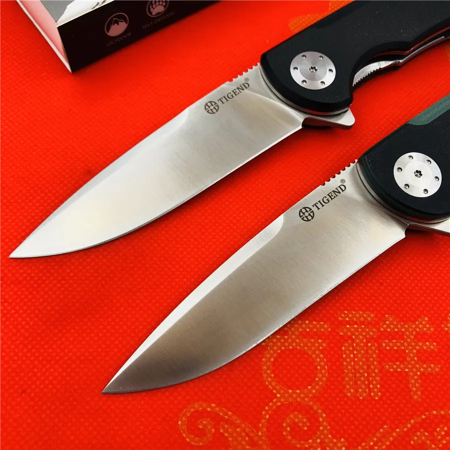 TIGEND CF1010 тактический складной нож D2 лезвие G10+ стальная ручка шарикоподшипник Открытый Кемпинг Многоцелевой Охотничий EDC инструменты