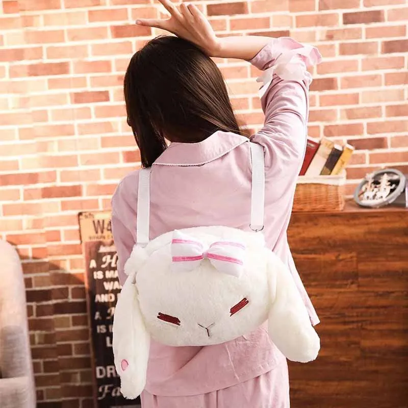1 шт. 30x30 см Kawaii плюшевые рюкзаки с кроликом из мультфильма кукольные сумки ранец