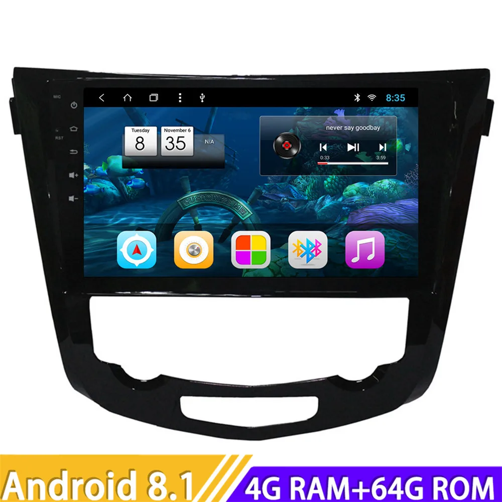 Автомобильный мультимедийный плеер на Android 8 1 Авторадио для Nissan X Trail 2014 Qashqai J10 J11