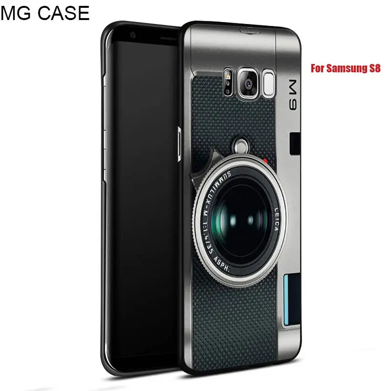 Retro Tape Camera Phone Case For Samsung Note8 S6 S6edge S7edge Cover Vintage Calculator Mobile shell case Galaxy S8 S9 plus |