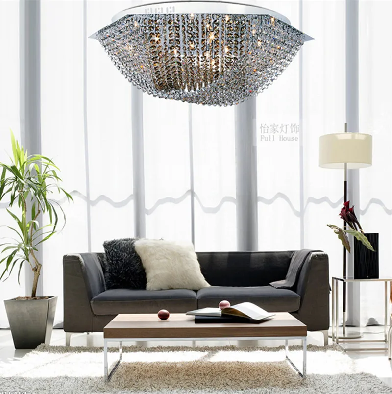 Поверхность шестиугольник Полный Кристалл светодиодные потолочные светильники