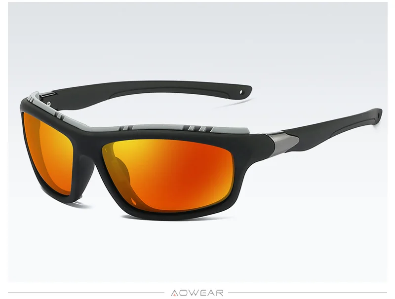 AOWEAR Роскошные спортивные мужские солнцезащитные очки модные уличные солнцезащитные очки мужские поляризованные зеркальные очки мужские очки Polaroid Oculos