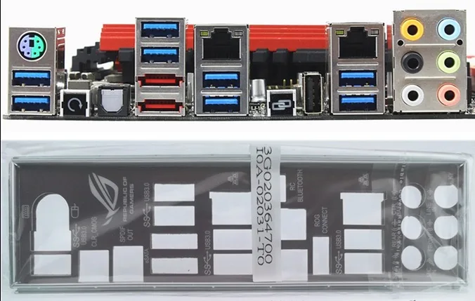 

New I/O shield back plate of motherboard for MAXIMUS IV EXTREME MAXIMUS IV EXTREME-Z just shield backplate Free shipping