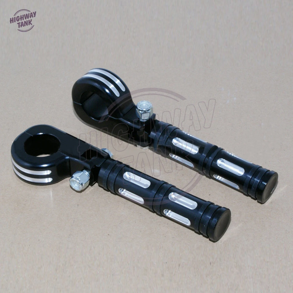 1 25 &quotчерный край огранки мотоцикла защита двигателя подножек зажим шоссе бар