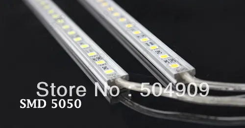 Лот = 5x50 см 30 LED SMD 5050 Жесткие Полосы гриль огни Бар паз жесткий водонепроницаемый