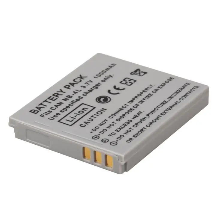 1000 мА/ч, NB-4L Li-Ion Батарея упаковке с открытыми порами+ USB Зарядное устройство для Цифрового Фотоаппарата Canon IXUS 30 40 50 55 60 65 70 75 80 100 I20 110 115 120 130 117 220 225 - Цвет: Белый