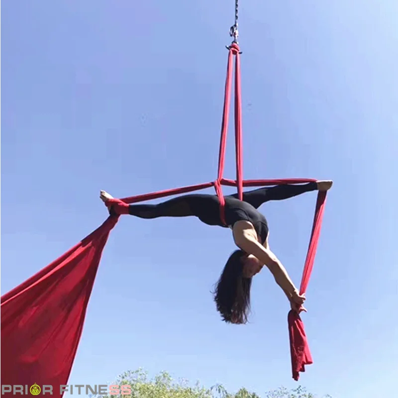 Подвесной гамак Prior Fitness 15 ярдов 13 7 м для йоги воздушных шелков акробатических