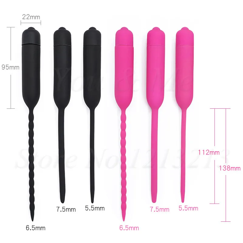 8 Size Vibrating Penis Plug Urethral Dilators Male Masturbator Vibrator Sex Toys For Men Silicone Sounds Catheters | Красота и