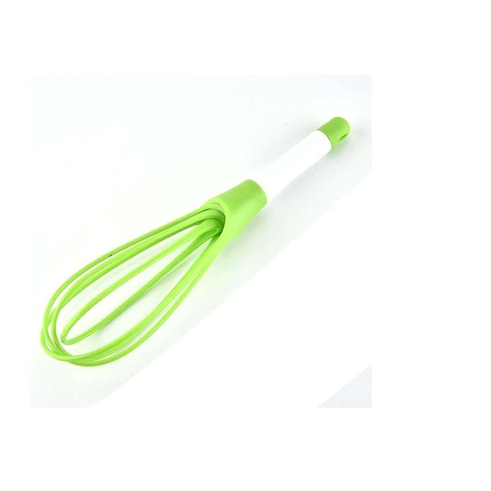 Green Мини пластиковый мешалка для яиц, многофункциональный роторный Миксер для взбивания яиц, кухонный венчик для взбивания яиц, инструмент для выпечки - Цвет: Green