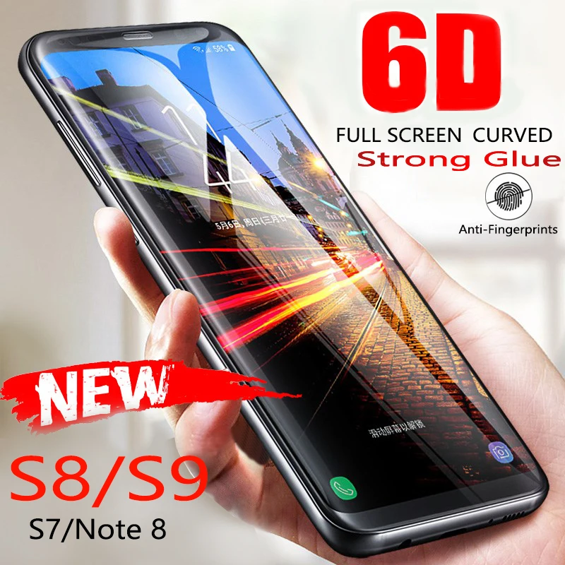 Защитное стекло для samsung Galaxy S9 S9Plus S8 S8Plus Note 8 9 закаленное защитное 6D с