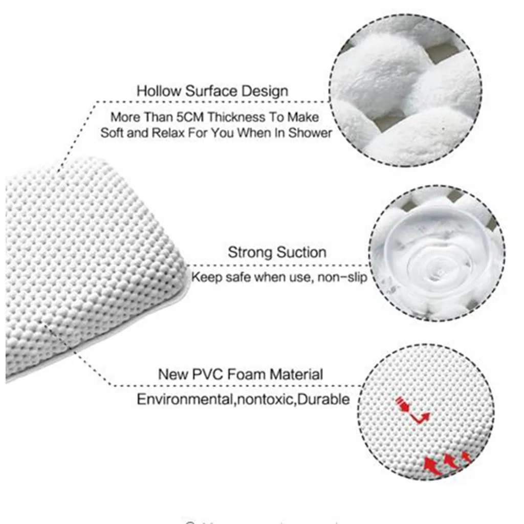 Роскошный спа-Ванна Подушка Мягкая губчатой Расслабляющая подушка для ванны 8