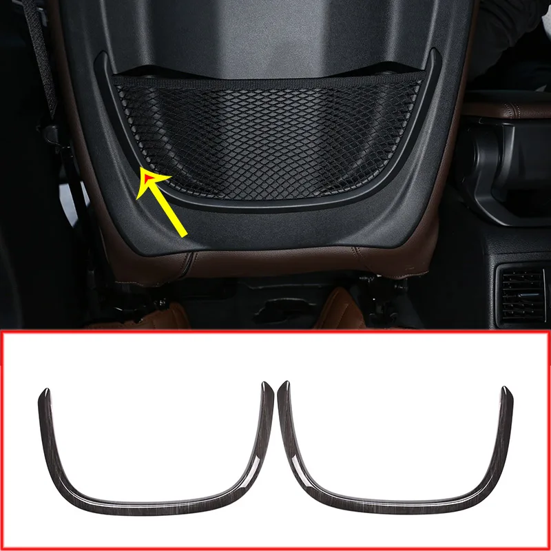 Черная ясеня древесина для BMW X1 F48 2016 18 ABS задняя сетчатая рамка обшивка 2 серии 218i