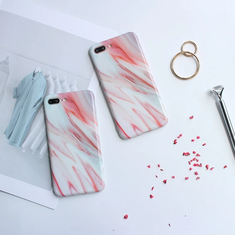 HOCAYU дешевые мраморные Чехлы для мобильных телефонов Iphone 6 6s 6plus 7 7plus 8 8plus чехол