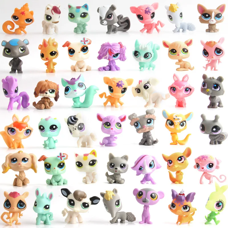 3-5 см больше 10 шт./партия все разные милые прозрачные Pet Shop Фигурки игрушки