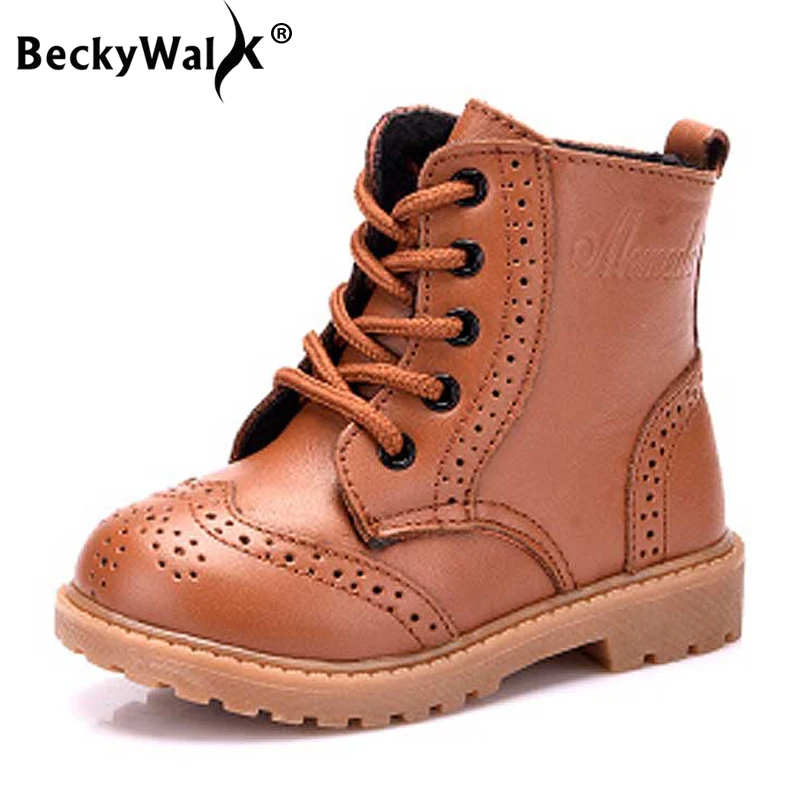 Детские ботинки BeckyWalk осенне зимние мартинсы для девочек и мальчиков