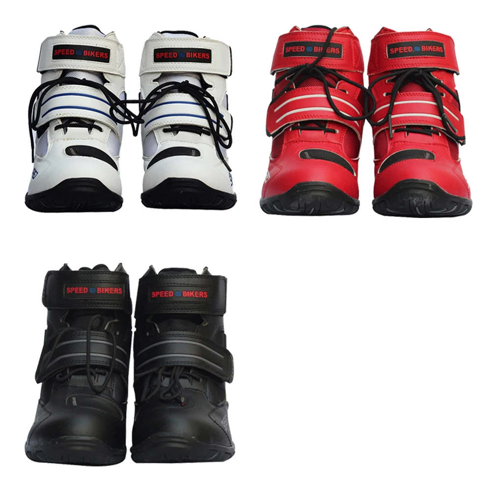 

Motorcycle Boots Motorbike Shoes Unisex Motocross Boots Biker Boots Short Knight Motorcycle Road Racing Riding Durable