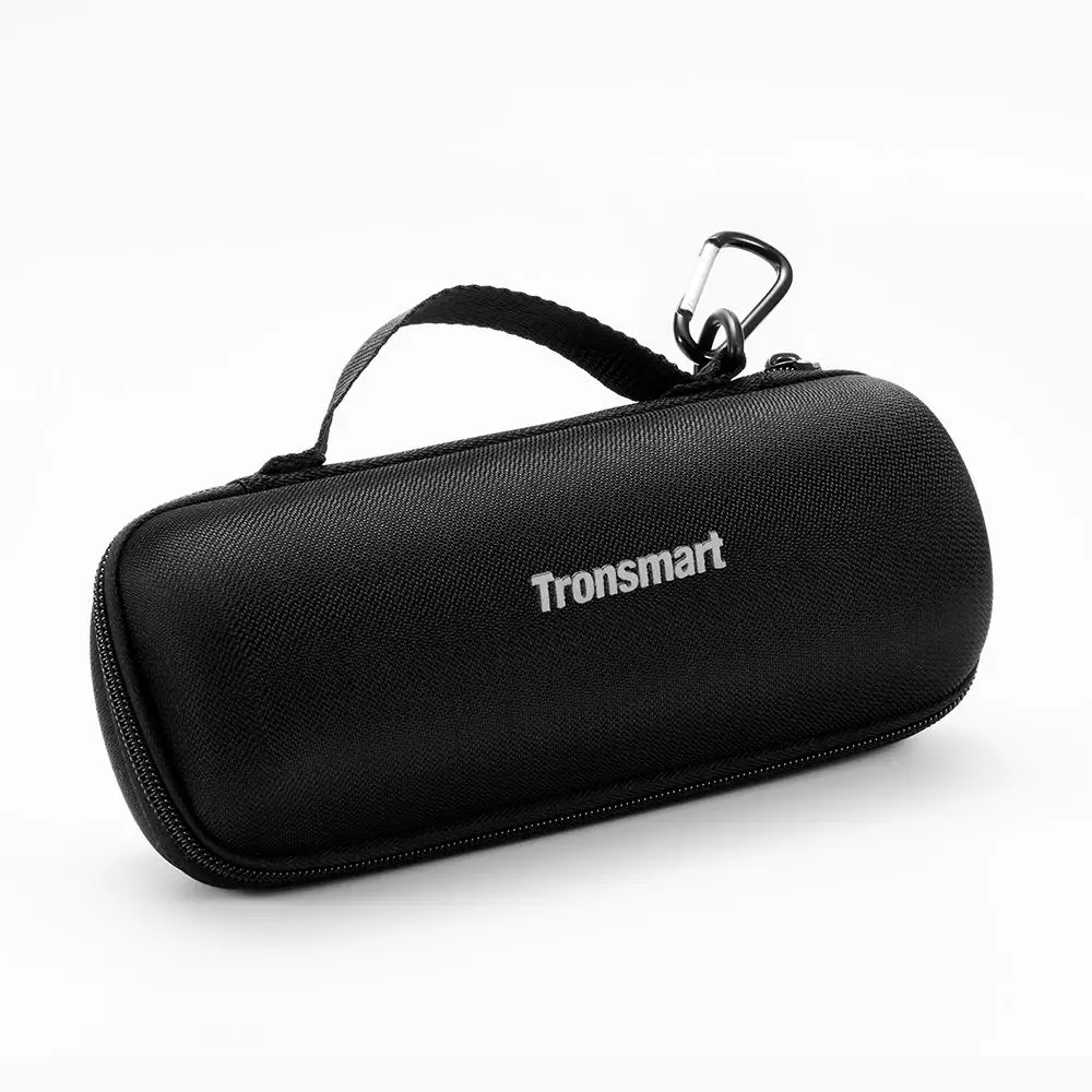 Черный Tronsmart T6 чехол для переноски Портативный динамик сумка с карабином Hocks для Tronsmart Element T6 Bluetooth динамик коробка - Цвет: Черный