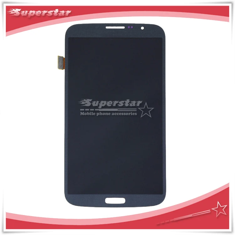 10 шт./лот Для Samsung Galaxy Mega 6.3 i9200 ЖК-Экран С Сенсорным Экраном Ассамблеи Белый