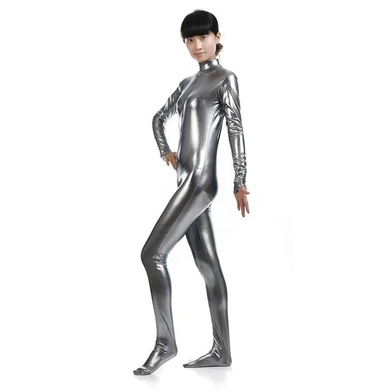 Unitard черный облегающий комбинезон с длинными рукавами лайкра Золотая водолазка металлик Zentai боди блестящие металлические Вечерние боди сценический костюм