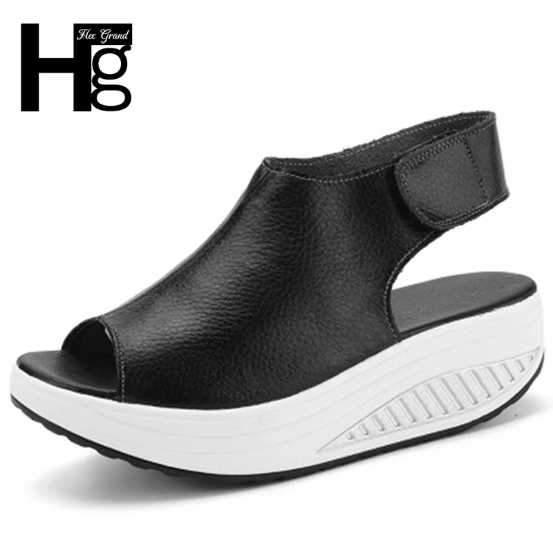 HEE GRAND/2018 летние винтажные женские сандалии гладиаторы на платформе Повседневная
