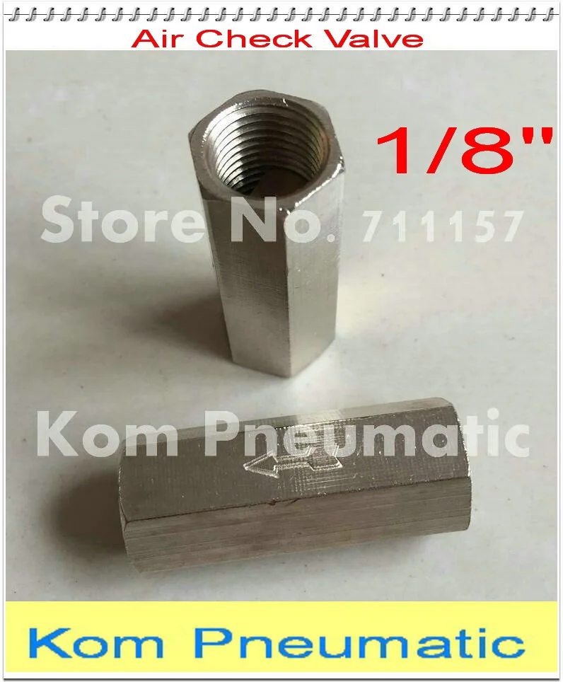 Никель 1/8 &quotBSPP Женский односторонний воздушный обратный клапан дюйма полный