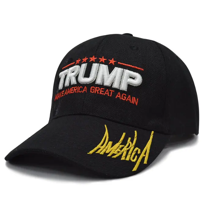 Black Tr Amer Make America Great Again Кепка с вышивкой Регулируемая Кепка Дональд Трамп бейсбольная кепка Acc014 - Цвет: Black Tr Amer