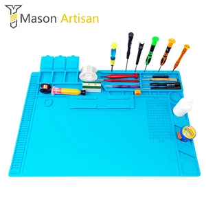 Термостойкий паяльный коврик, 1 шт., магнитная насадка для паяльной станции, паяльника, тепловой пистолет, Настольная платформа для ремонта