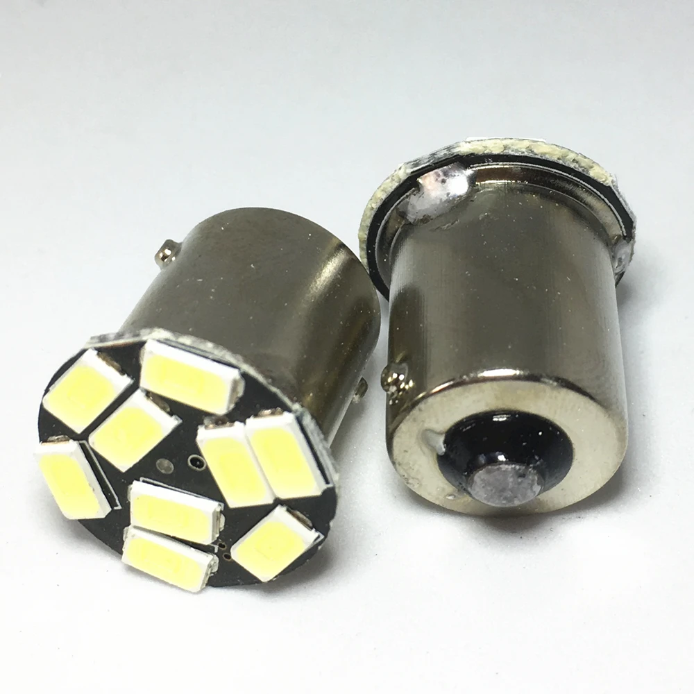 10 шт. 1156 9SMD P21W BA15S светодиодсветодиодный лампы белого красного желтого цветов