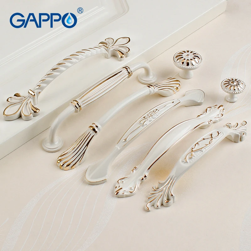 Zinc Aolly Ivory White Cabinet Handles Kitchen Cupboard Door Pulls Drawer Knobs European Fashion Furniture Handle Hardware | Обустройство