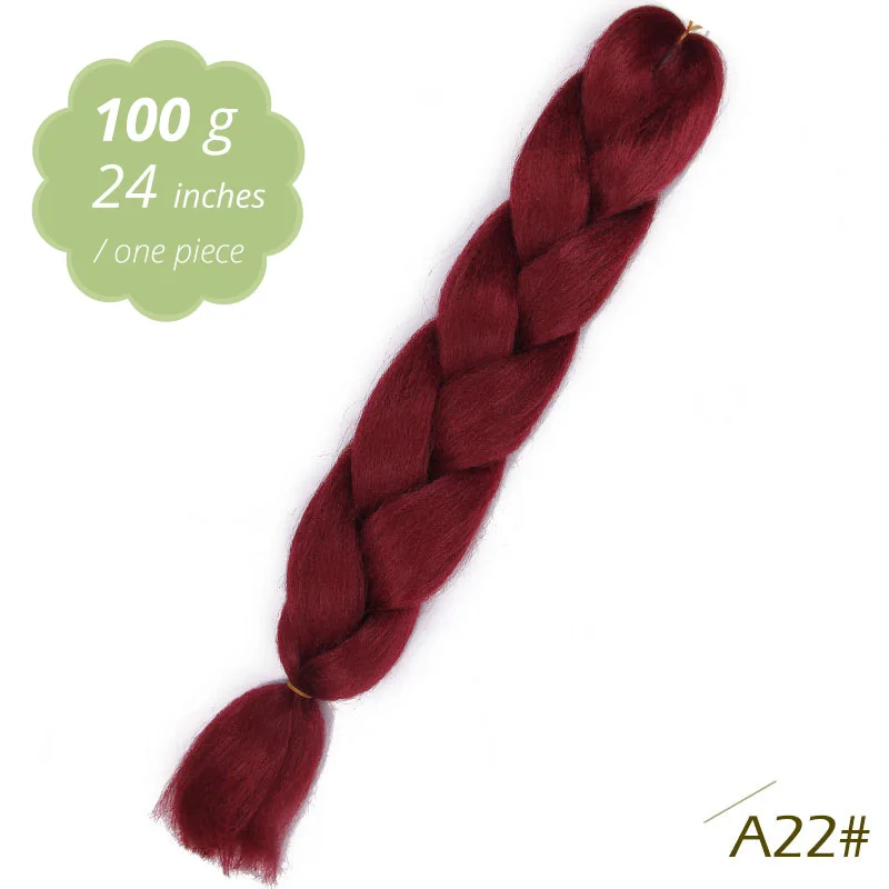 A22 AISI BEAUTY Crochet Braids Synthetic Hair Jumbo Braiding Hair 100g/Pack Pink Grey Twists Braids Hair Extensions - Цвет: A22