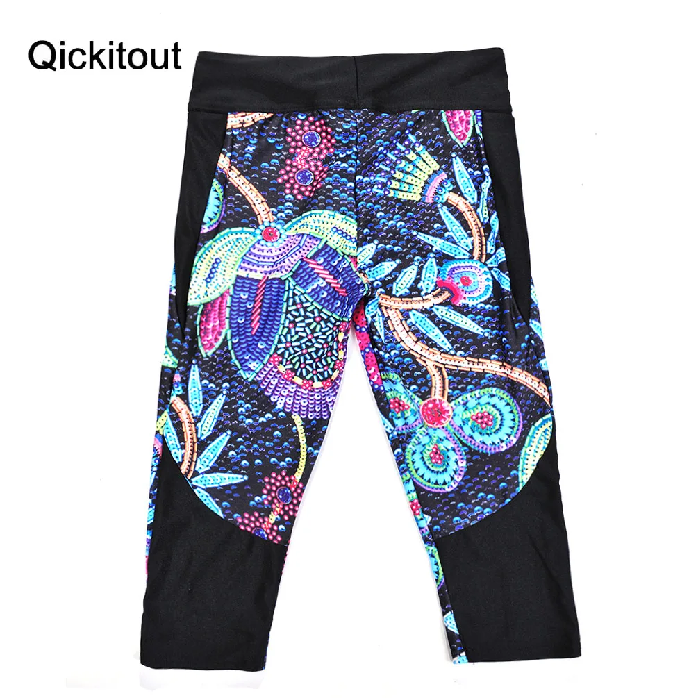 Новое поступление хит женские штаны с 7 точками модные нарисованные картины