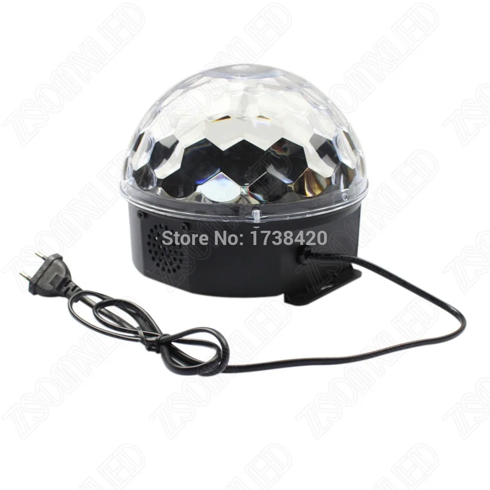 5 шт./лот мини музыкальный магический шар RGB светодиодные сценические огни USB + ИК