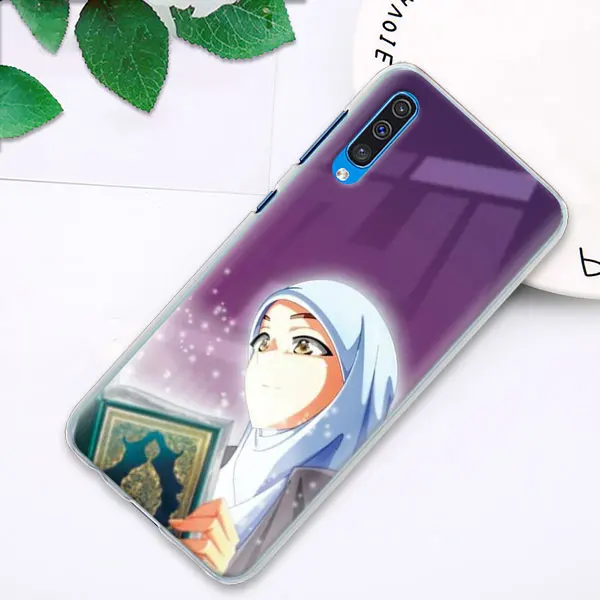 14 Мусульман, Gril/глаза арабский хиджаб девушка чехол для samsung Galaxy A30 A50 A70 A80 M10 M30 A7 A6 A8+ A9 ПК Жесткий Телефон - Цвет: 14