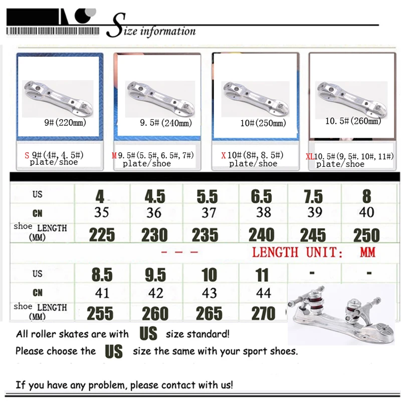 Роликовые коньки плиты алюминиевый сплав металлический штатив шасси в комплекте