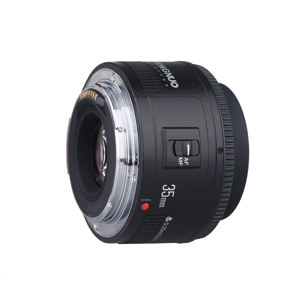 Широкоугольный объектив Yongnuo 35 мм YN35mm F2.0 с фиксированным/основным автофокусом