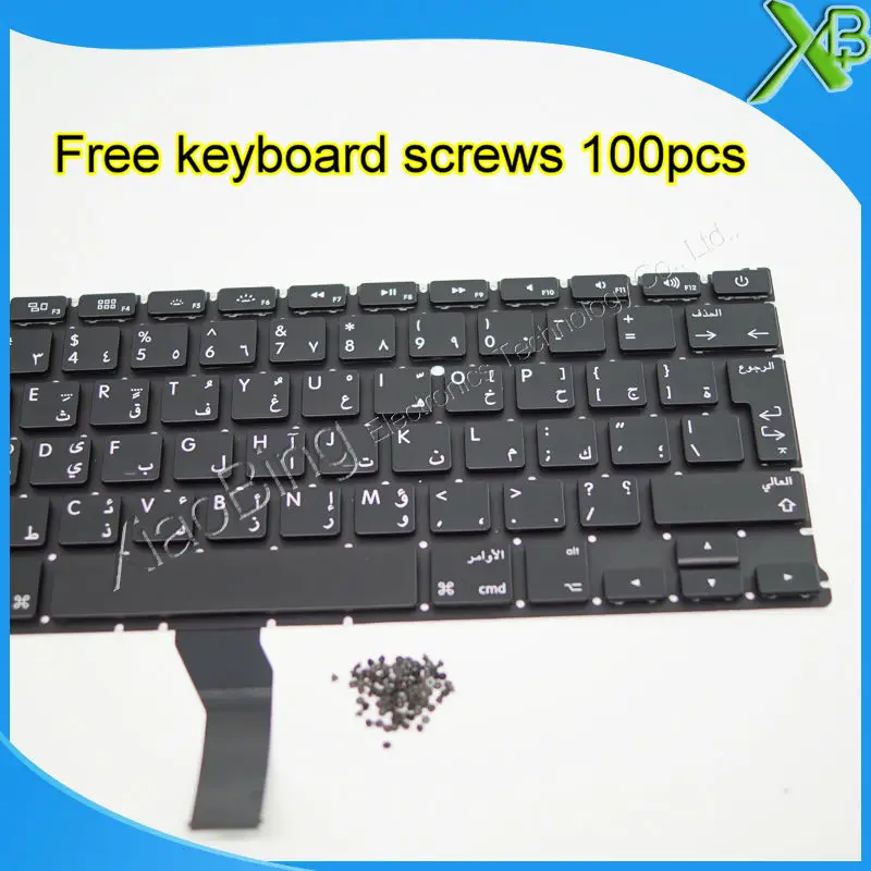 5 шт. абсолютно новая арабская клавиатура + 100 винтов клавиатуры для MacBook Air 13 3