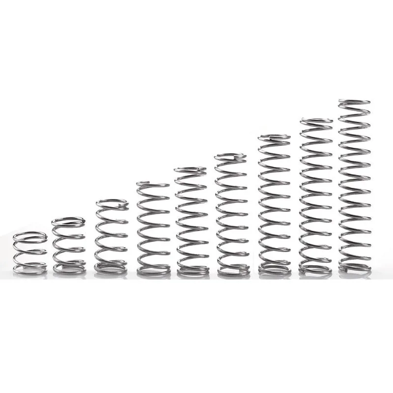 

10pcs 304 stainless steel spring pressure spring small compression spring diameter 0.3-2.0mm wire diameter