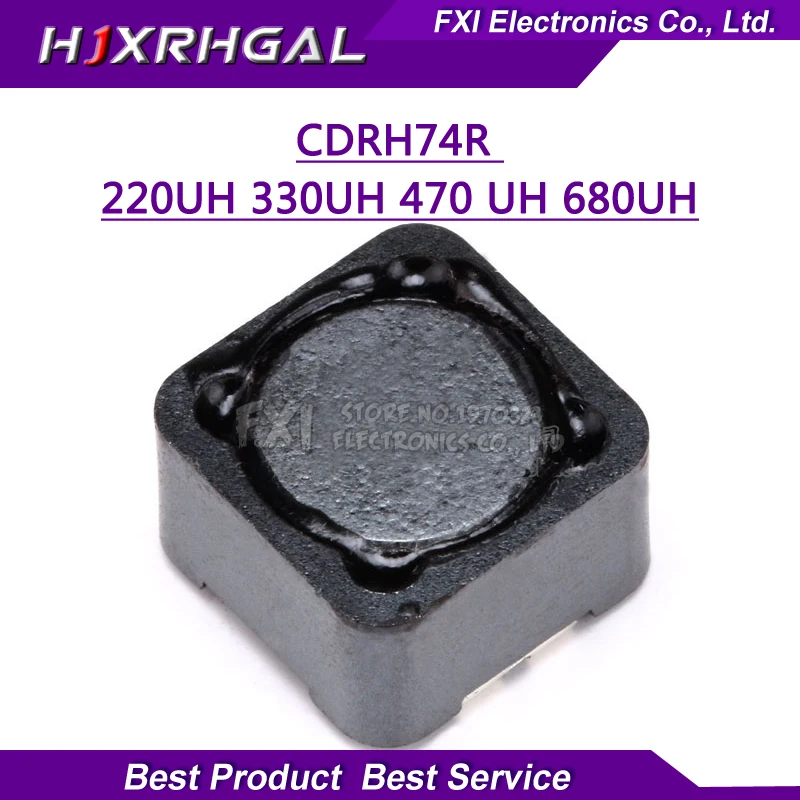 

10 шт. CDRH74R 7x7x4 мм 220UH 330UH 470UH 680UH экранированная катушка индуктивности патч индуктор