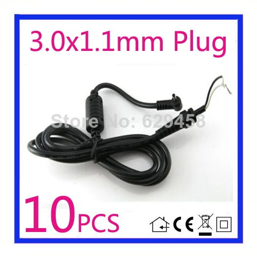 

10 шт. 3,0*1,1 мм/3,0x1,1 мм штекер зарядного устройства постоянного тока, кабельный разъем для Acer A500 A501 A200 A100 A101