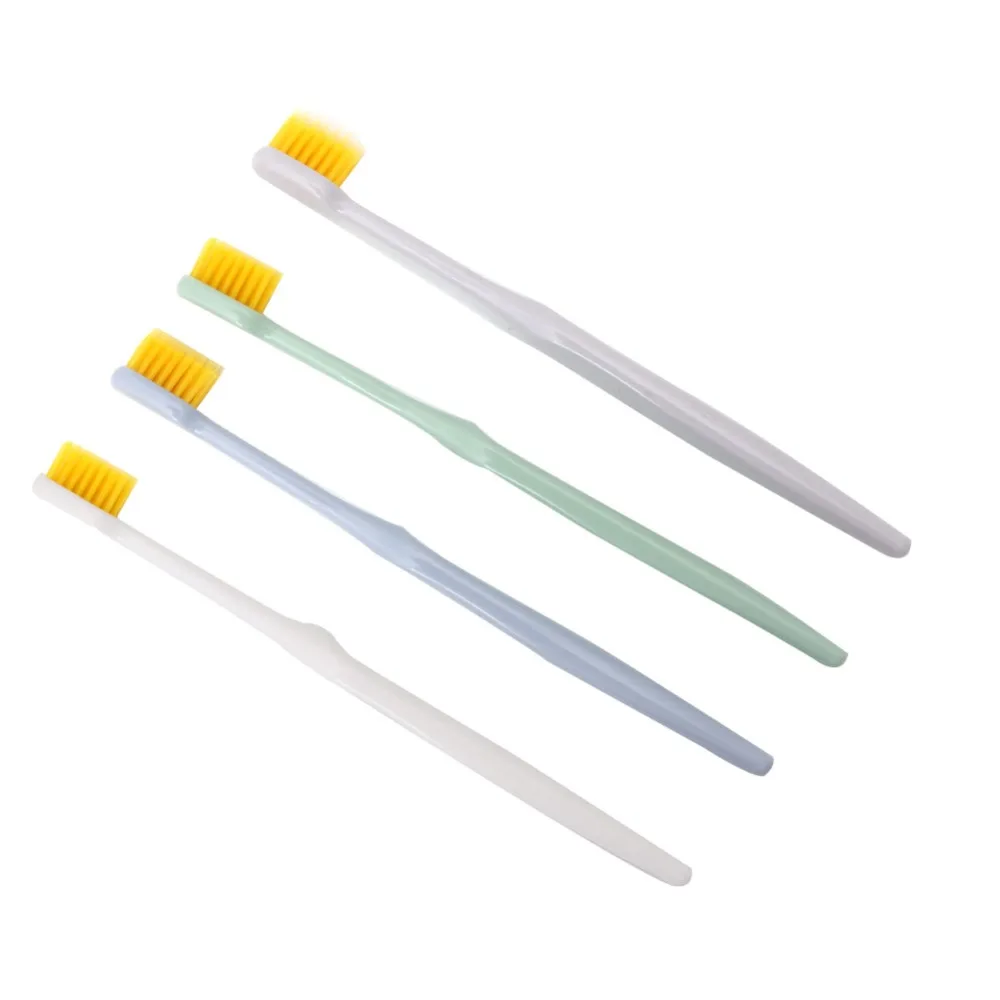 4 шт. Глубокая очистка тонкая супер зубная щетка с мягкой щетиной для здоровья