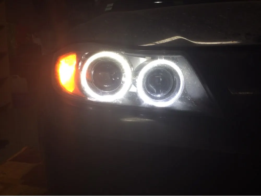 Обновленные Ксеноновые белые светодиодные габаритные лампы 7000K для BMW E90 E91 20 Вт