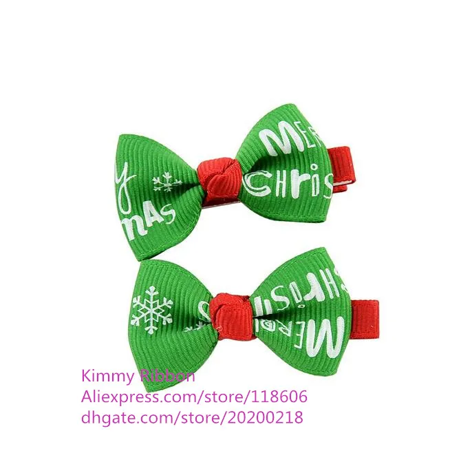 300 шт. Рождественский бант маленькие банты рождественские детские из ленты для